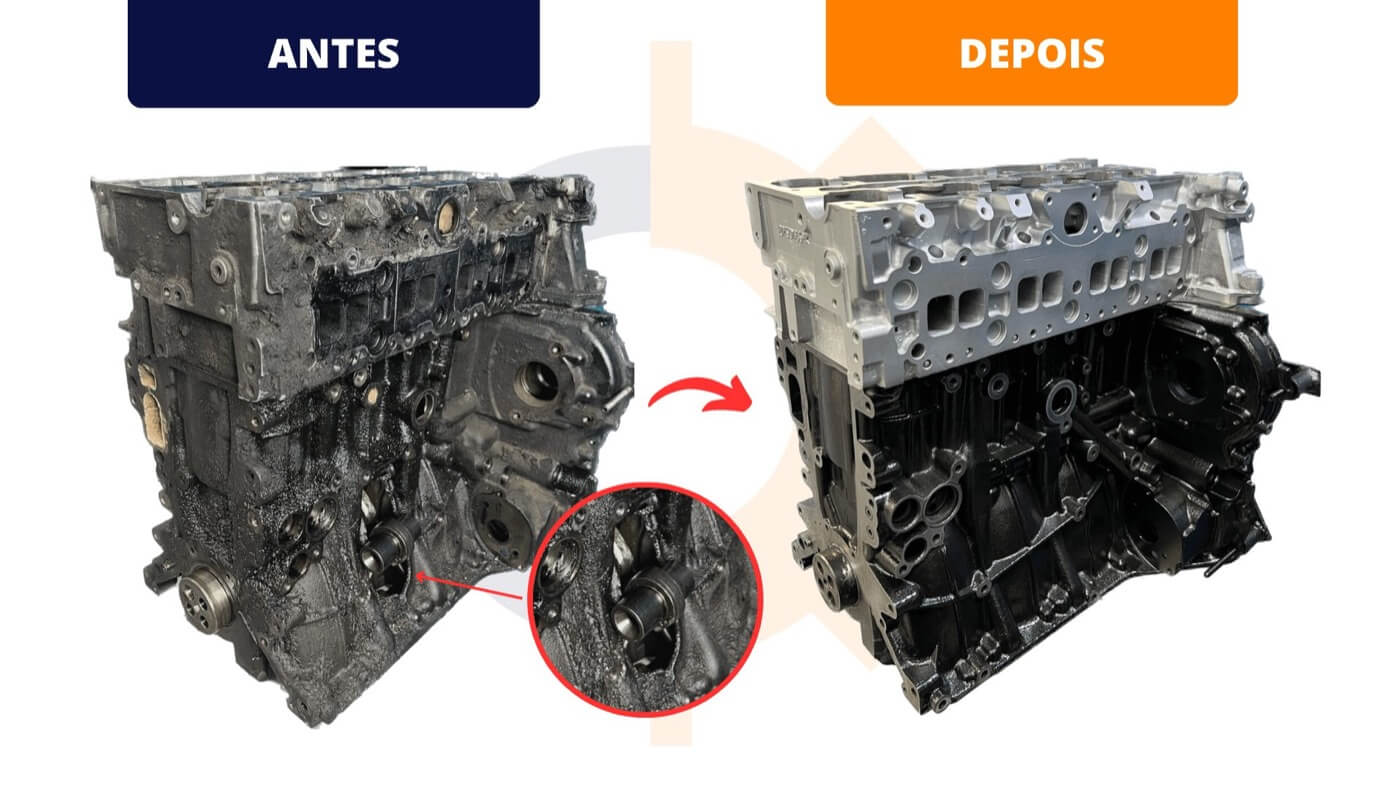 Motor antes e depois Motores Nobre