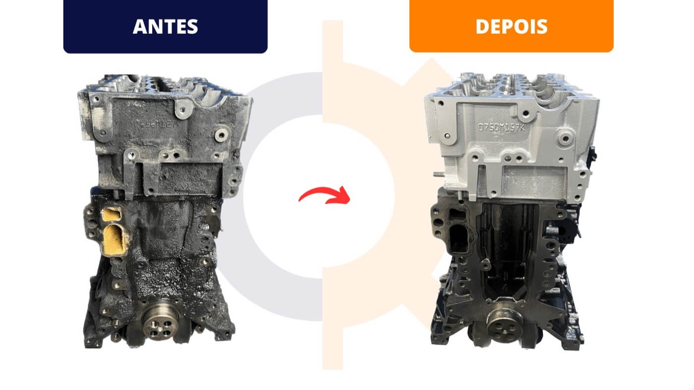 Motor antes e depois Motores Nobre